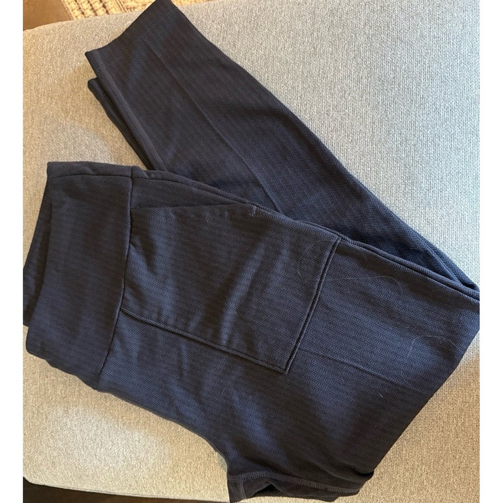 Woman's black striped leggings size xl mondetta‎
